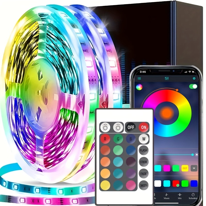 Smart Home Llm - LED-verlichting RGB-strip Smart Music Sync Kleurveranderende