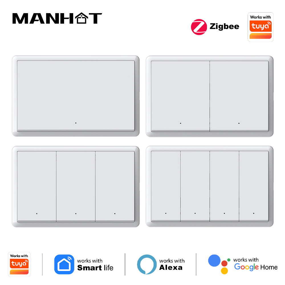 Smart Home Ikea - Manhot Smart Zigbee-schakelaar Geen neutrale draad