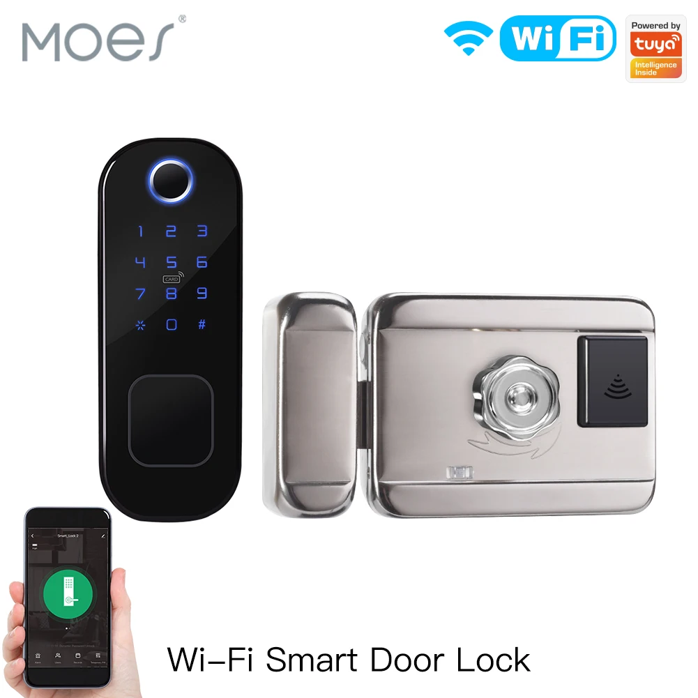 Smart Home Moes - MOES WiFi Tuya Smart Lock Deur