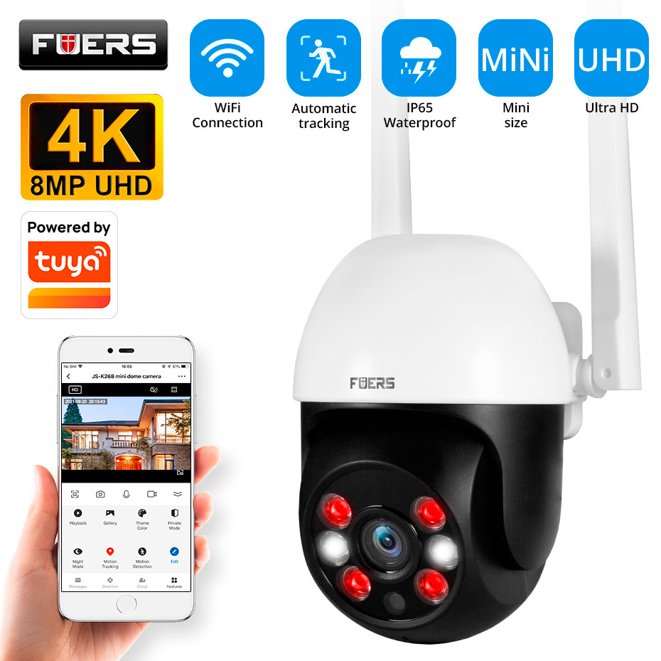 Smart Home Camera Ezviz - Fuers 8MP 4K IP-camera voor buiten,