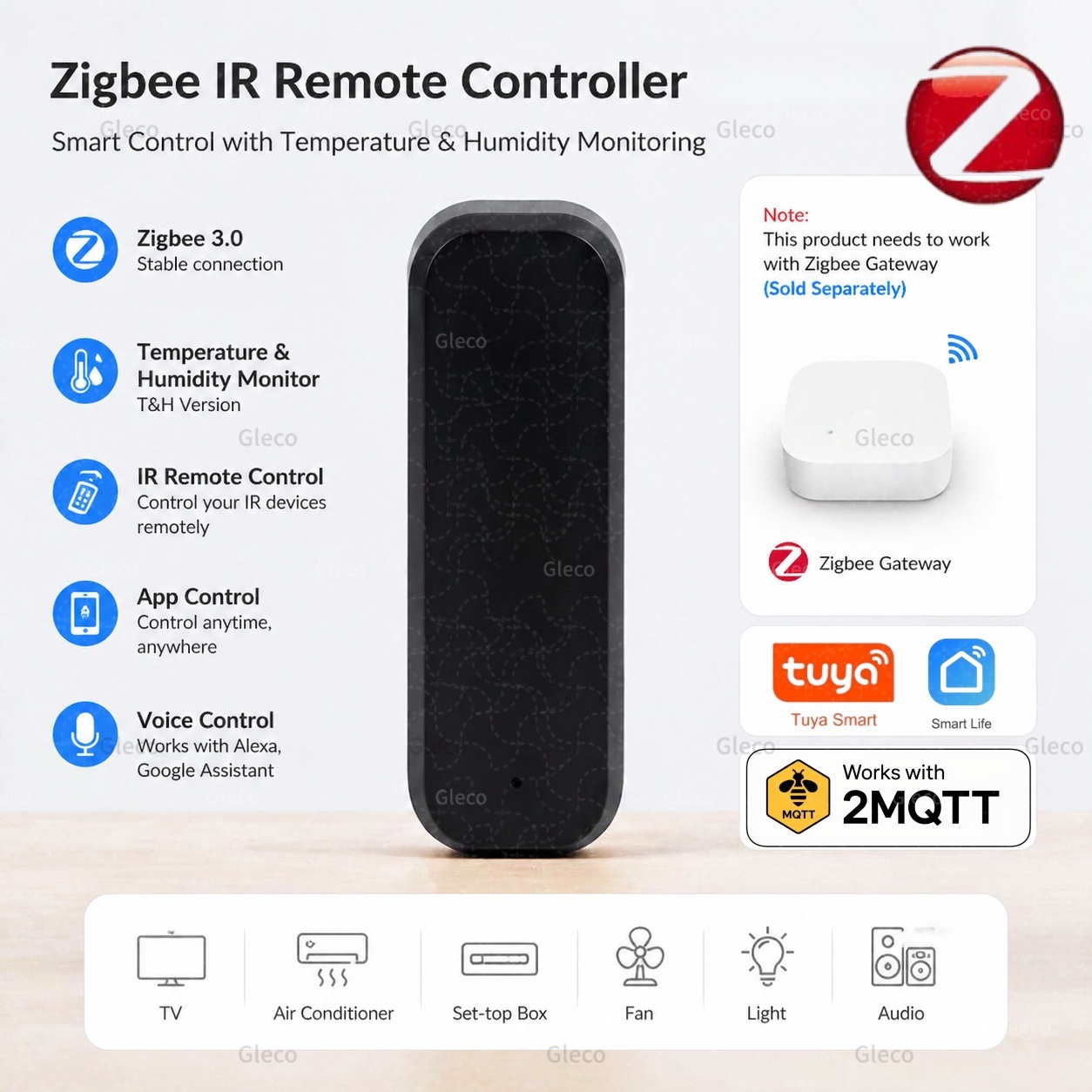Universal Remote Smart Home - Zigbee Smart IR-afstandsbediening Infrarood Universele Smart