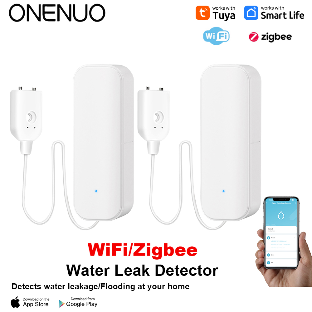 Smart Home Green - WiFi/Zigbee Watersensor Tuya Lekkage Alarm Overstromingslekdetector