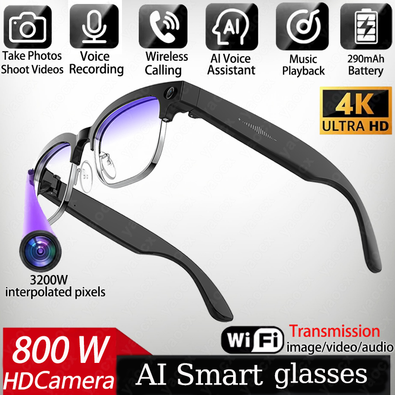 Smart Home Ai - 4K Smart AI Bril met 8MP
