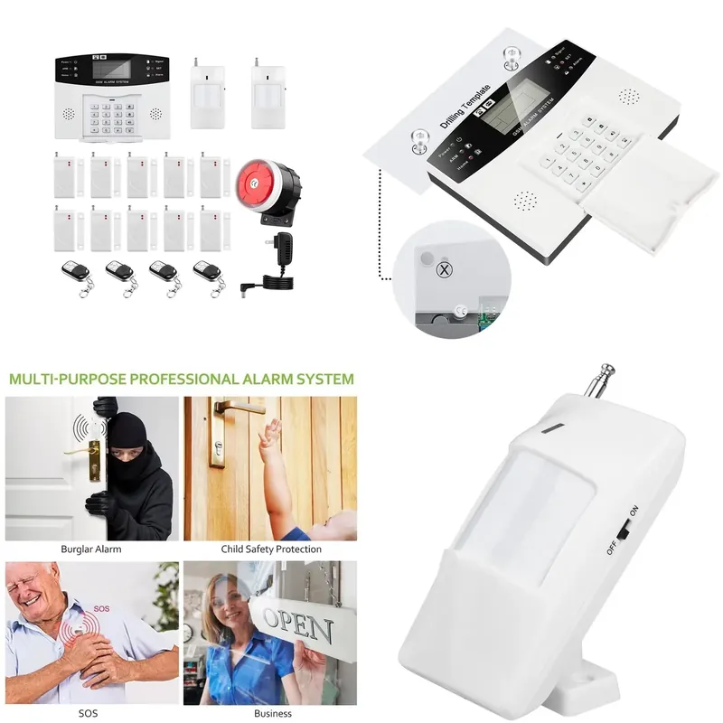 Smart Home Remote - Huisinbraakalarmset Auto Dial 120dB Sirene Afstandsbediening