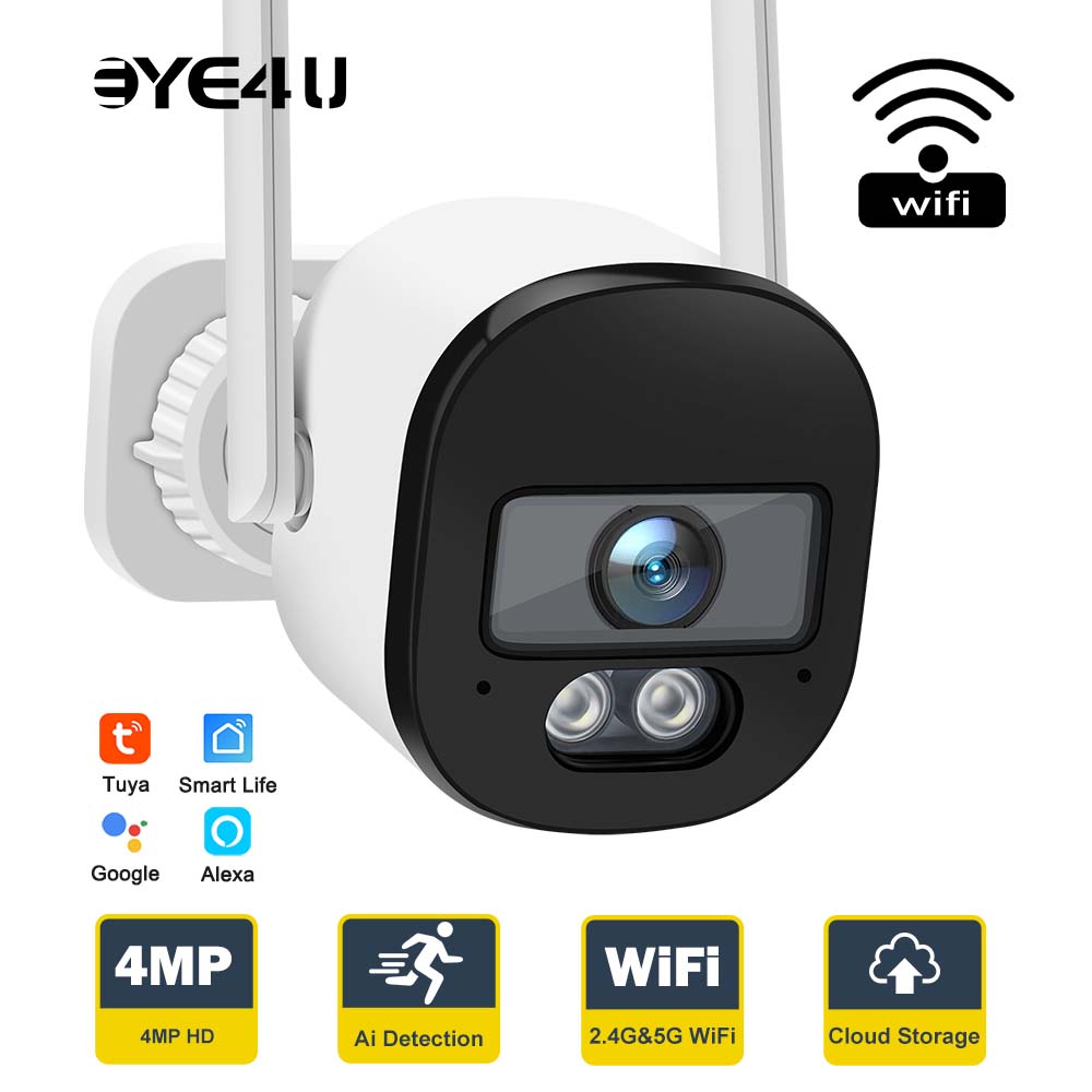 Smart Home Google Nest - Tuya 4mp Bullet Beveiligingscamera 2.4G/5G Wifi