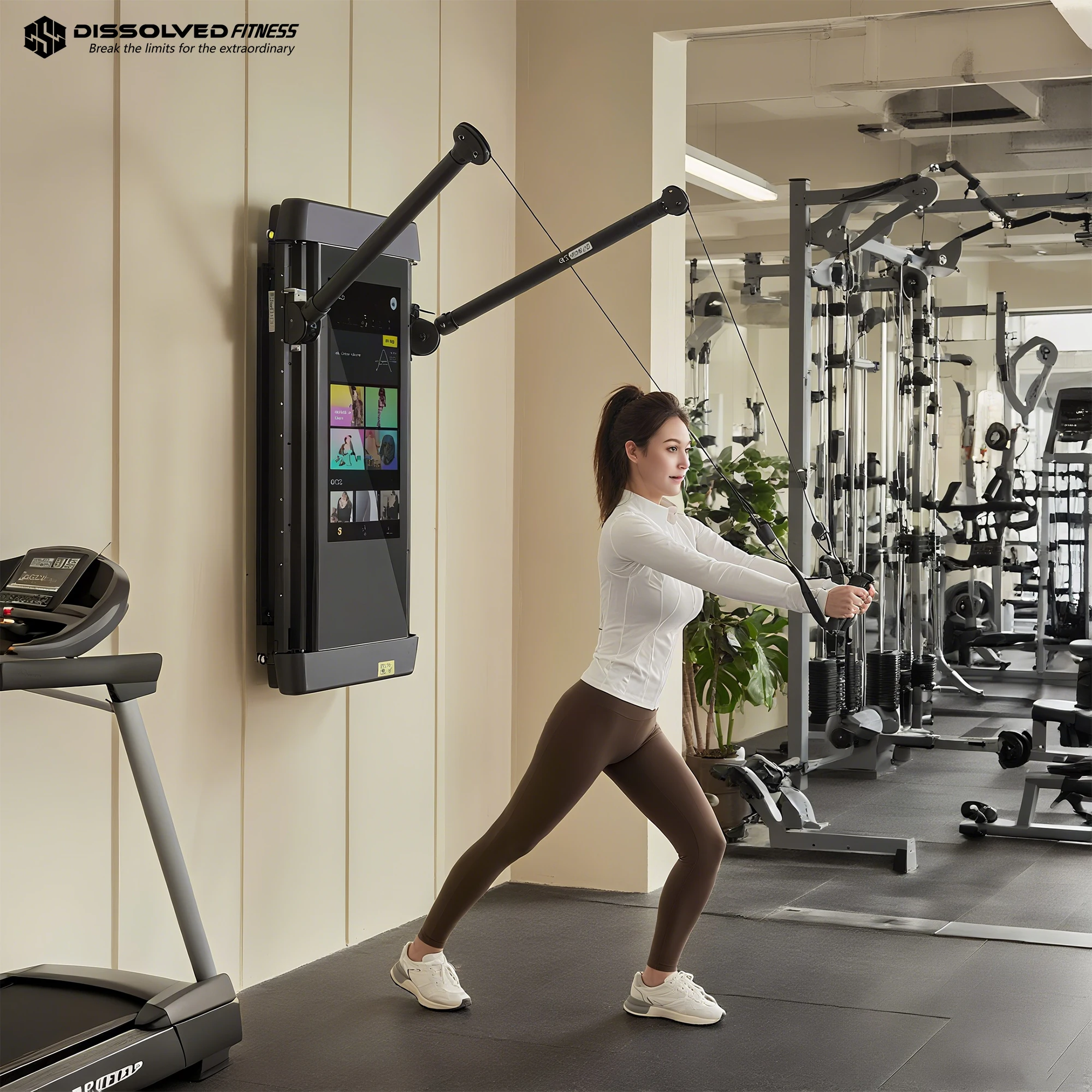 Smart Home Ai - Slimme AI LCD Trainingspiegel Wandgemonteerde Android