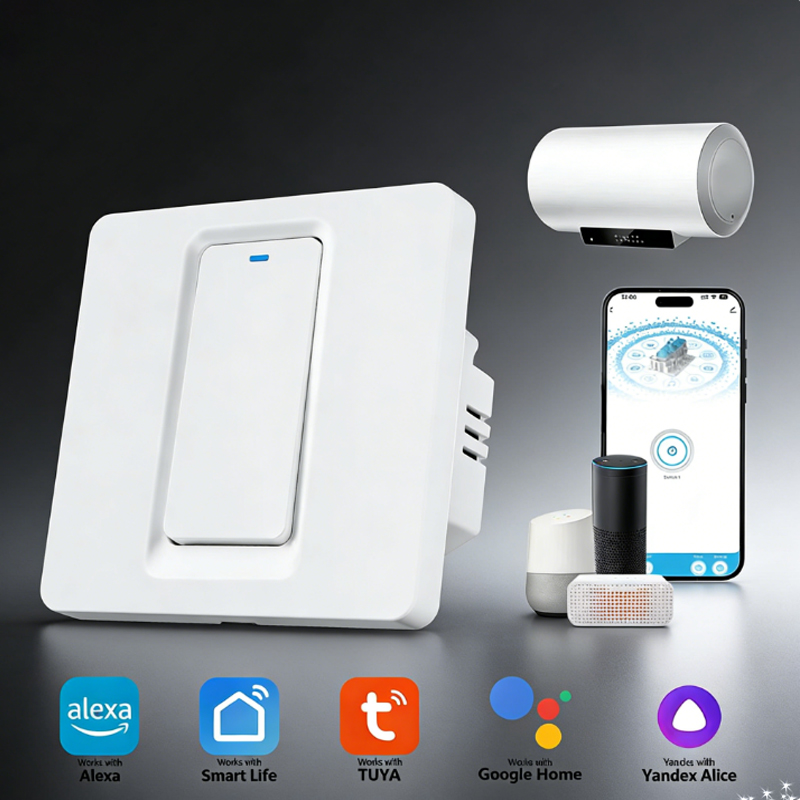 Smart Home Remote - Slimme boilerschakelaar/WiFi en Bluetooth-aanraakbediening Werkt met