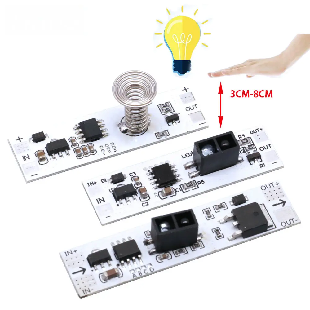 Smart Home Llm - Dc 12V Capacitieve Aanraaksensor Schakelaar Spiraalveerschakelaar