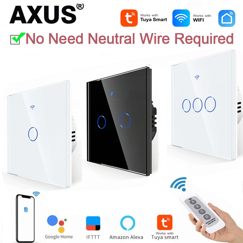 Smart Home For Living - AXUS EU WiFi Slimme Lichtschakelaars Zonder