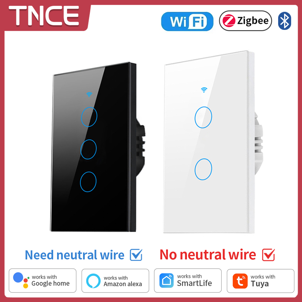 Smart Home For Living - Tnce Tuya Wifi/Zigbee Slimme Lichtschakelaar, Neutrale