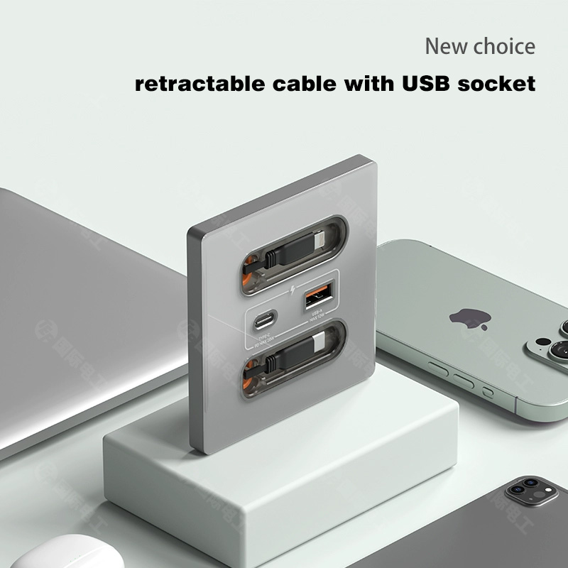 Smart Home Apple - Anssin 12w Universele Wandpaneel Socket Met