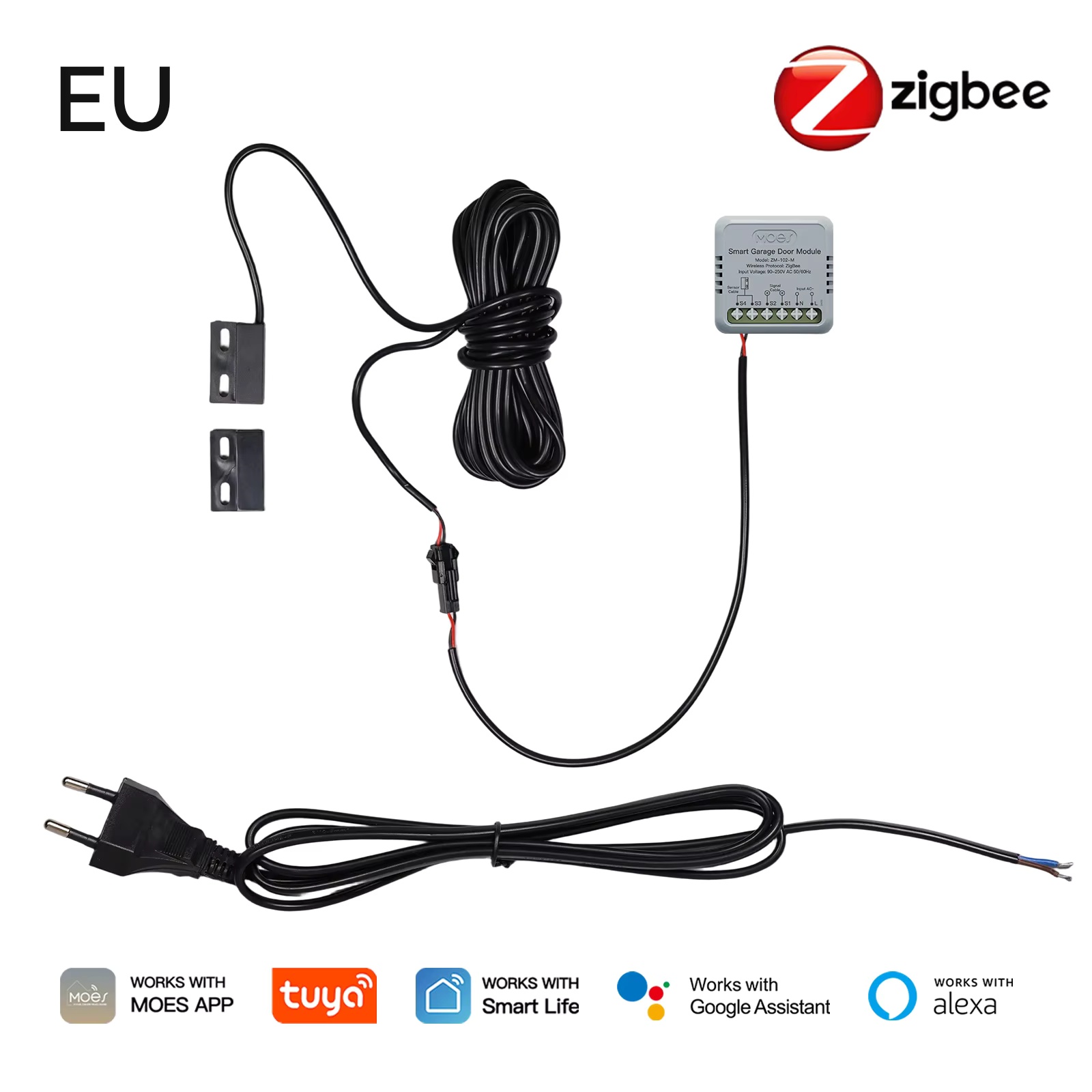 Smart Home Moes - MOES Zigbee garagedeurcontrollermodule werkt met Tuya/Smart