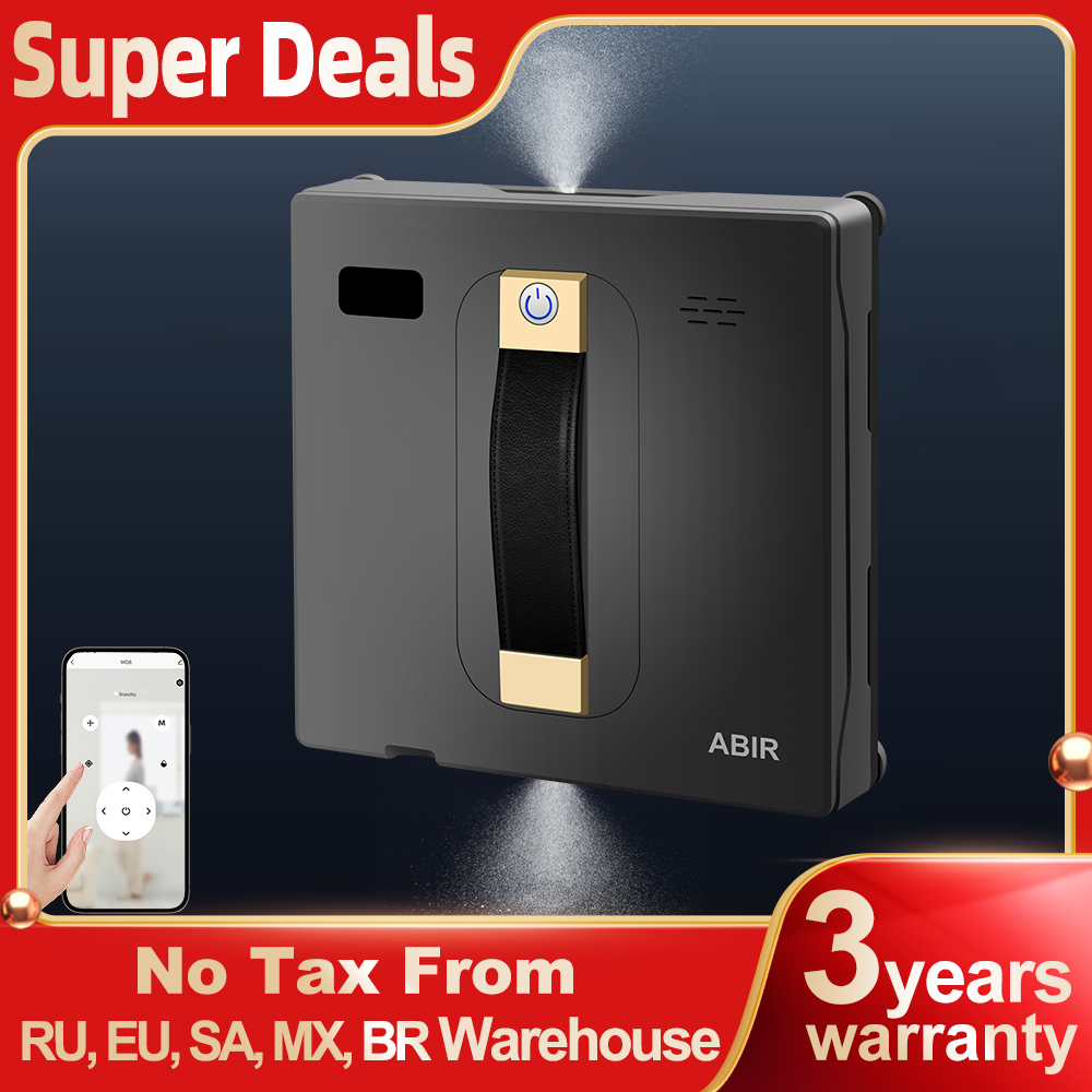 Smart Home For Windows - (Promocode: HOT888)Robotraamreiniger ABIR WD8, Dubbele Watersproeier,