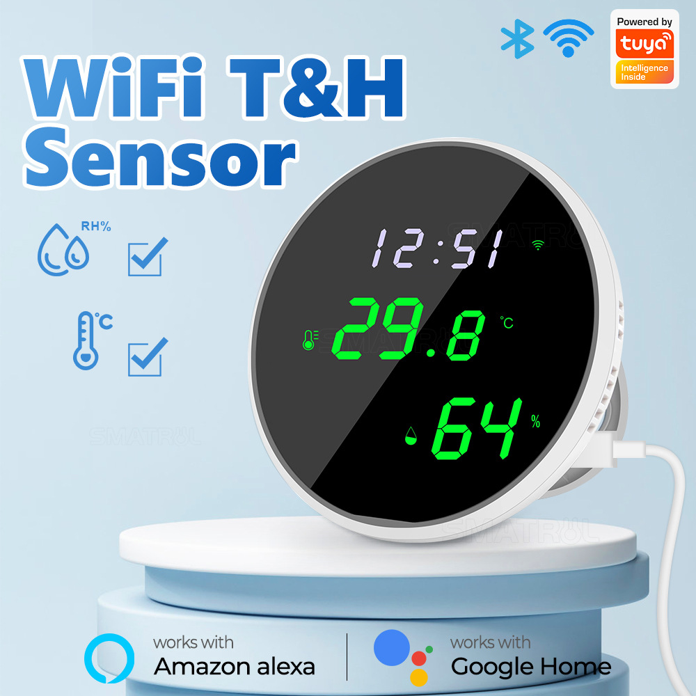 Smart Home News - Tuya USB slimme temperatuur-vochtigheidssensor WiFi APP