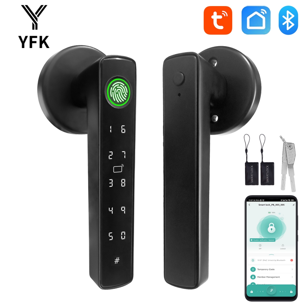 Smart Home Green - YFK Tuya 5-in-1 slimme deurgreep slot