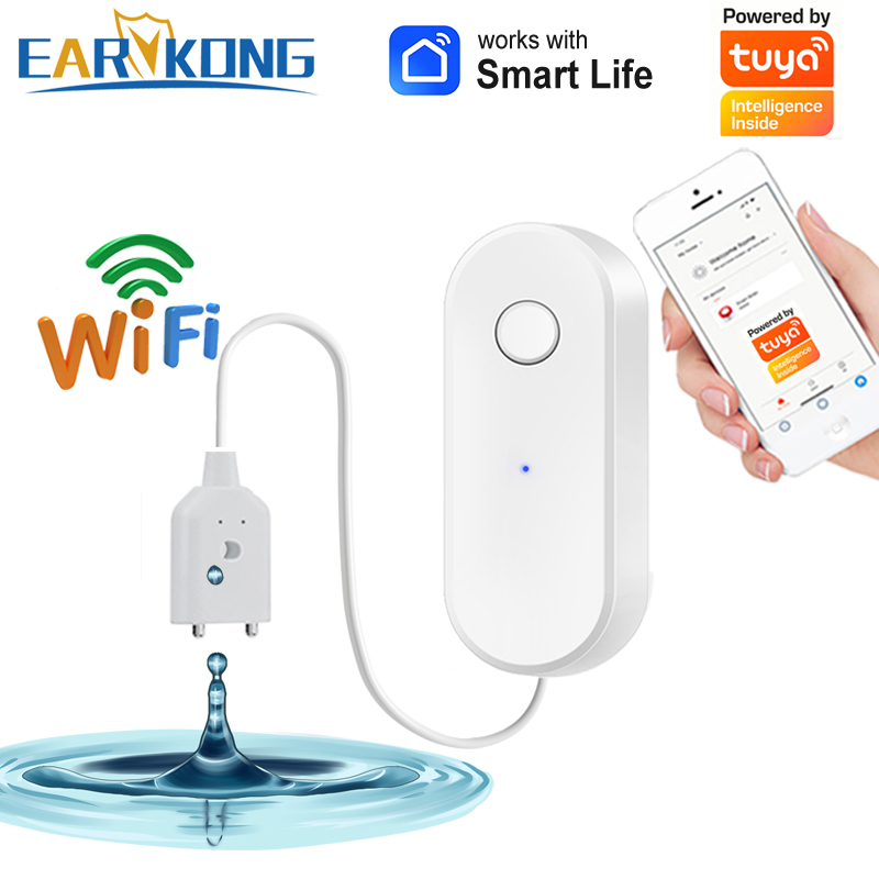 Smart Home Ikea - Tuya WiFi Smart Waterleksensor Vloeistoflekkage Alarm