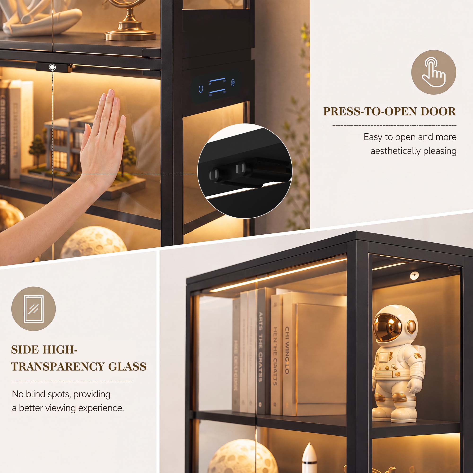 TCGBKAF 5-laags vitrinekast me - Smart Home Room recensie en prijs
