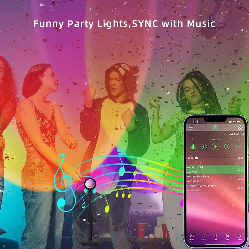Slimme Led Zonsonderganglamp K - Smart Home Decor recensie en prijs