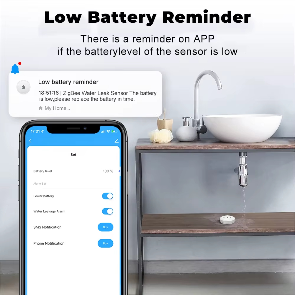 Slimme Zigbee waterleksensor,  - Smart Home Green recensie en prijs
