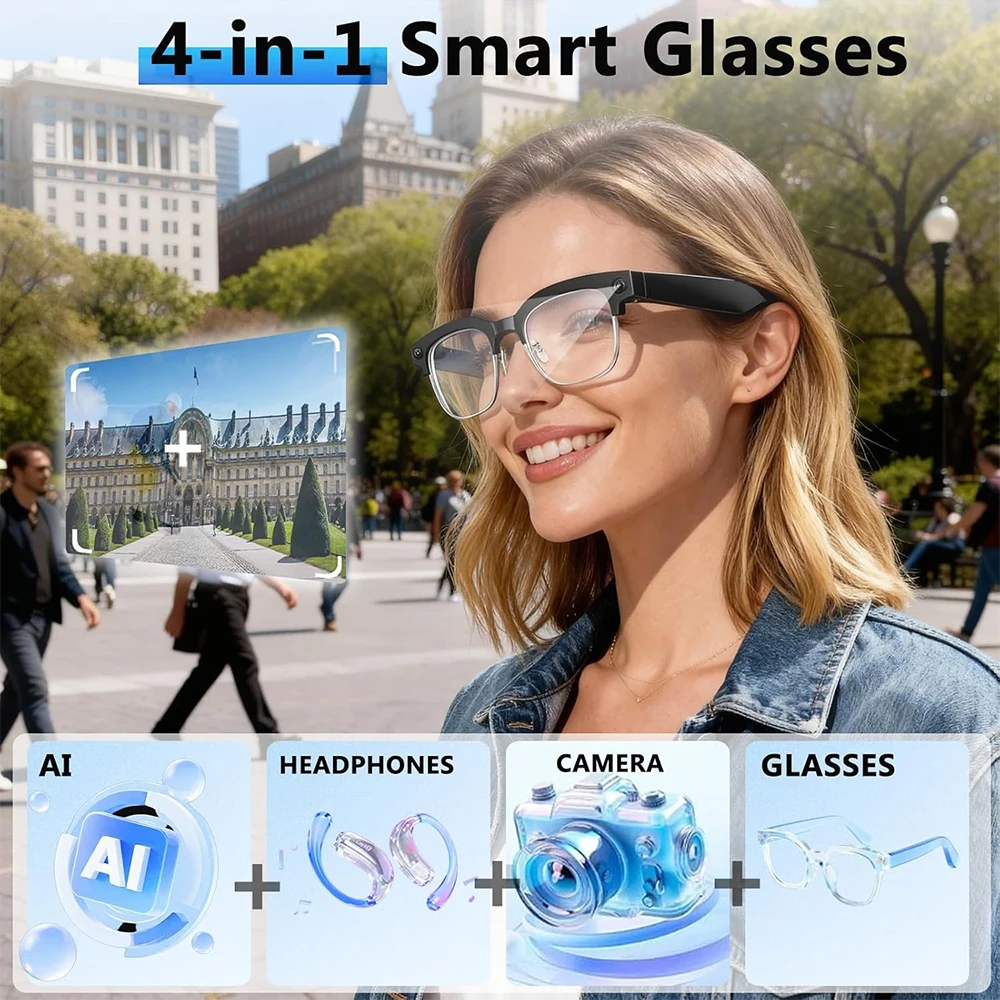 4K Smart AI Bril met 8MP camer - Smart Home Ai recensie en prijs