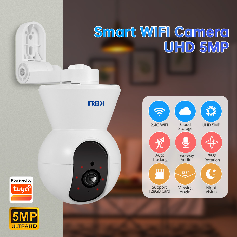 KERUI 4K 8MP Tuya Smart Mini W - Smart Home Camera Ezviz recensie en prijs