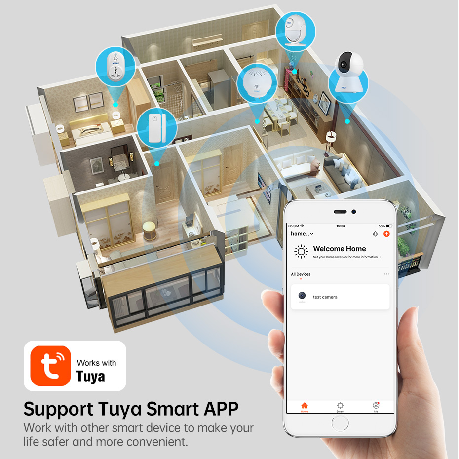 KERUI 4K 8MP Tuya Smart Mini W - Smart Home Camera Ezviz recensie en prijs