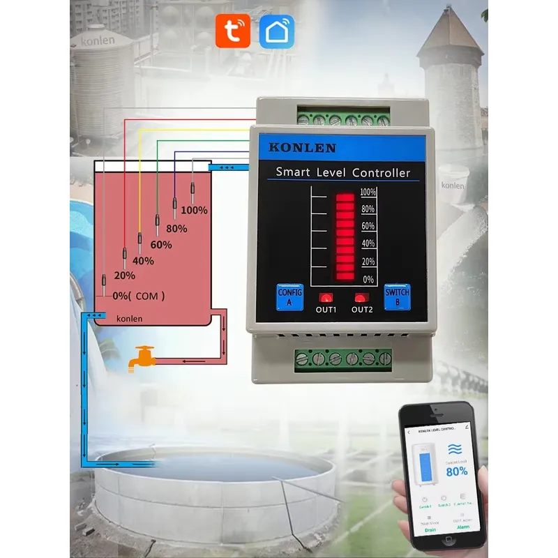 KONLEN Waterniveausensor WIFI  - Wifi Water Sensor recensie en prijs