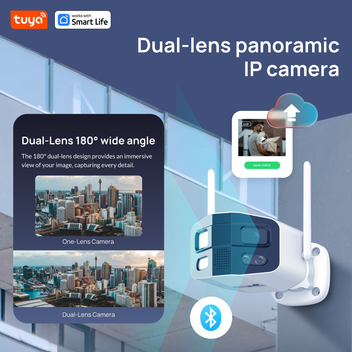 Tuya Smart 4MP 2,5K dubbele le - Smart Home Camera Ezviz recensie en prijs