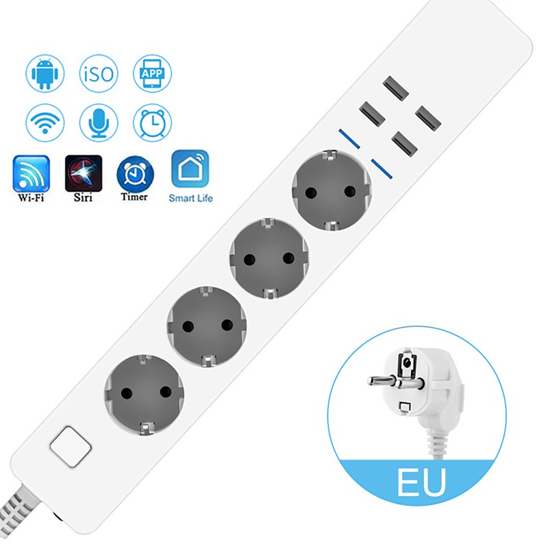 WIFI Smart Stekkerdoos 4 AC-aa - Smart Power Strip recensie en prijs