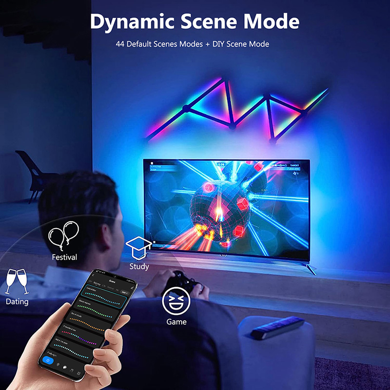 Slimme RGB-wandlamp, Bluetooth - Smart Home Decor recensie en prijs