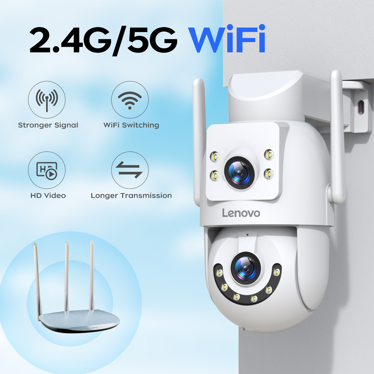 Lenovo HD PTZ-camera Buiten 6M - Smart Home Camera Ezviz recensie en prijs
