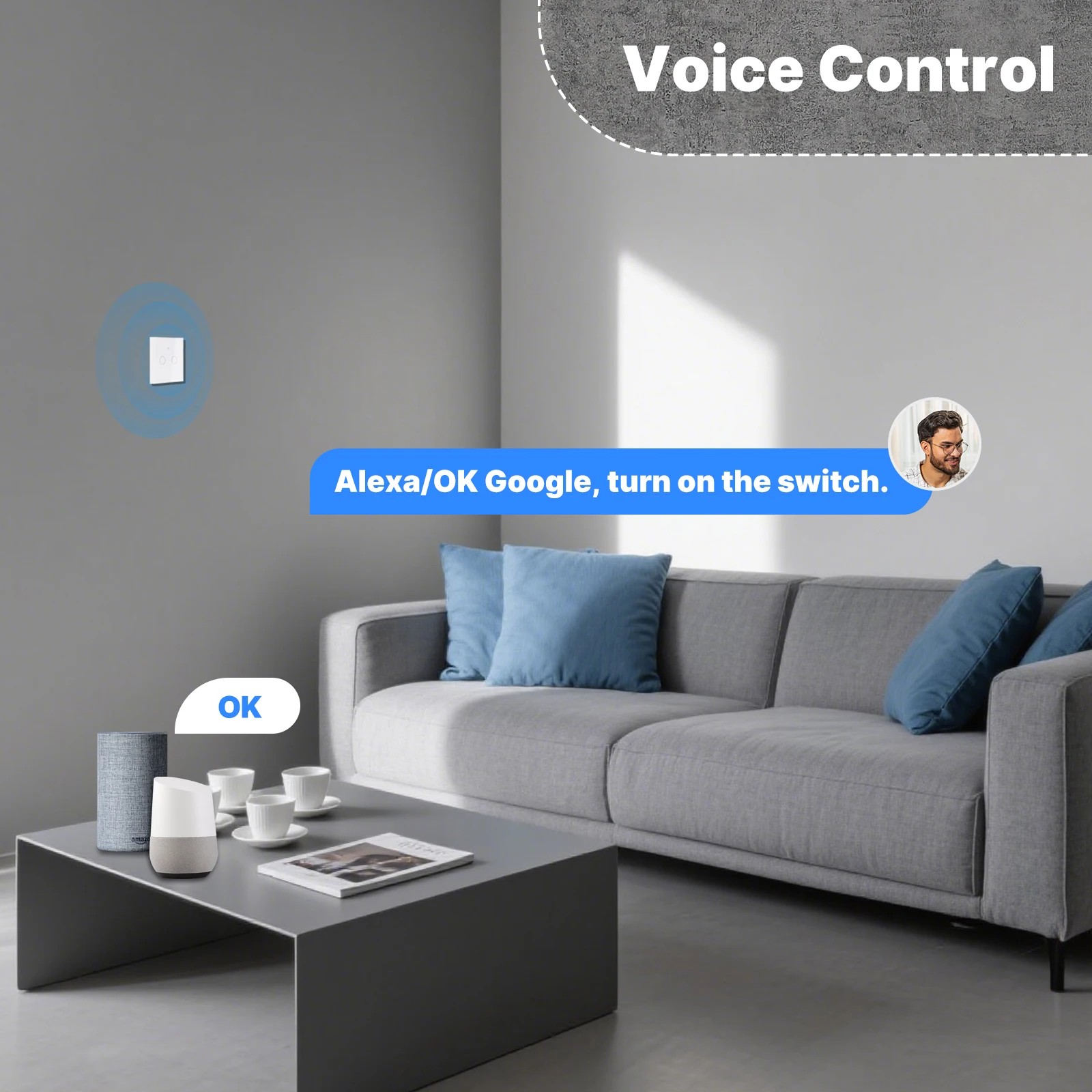 MOES WiFi+RF433 Slimme Touchsc - Smart Home Moes recensie en prijs