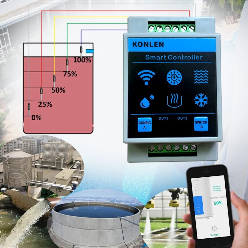 KONLEN Tuya Waterniveausensor  - Wifi Water Leak Detector recensie en prijs