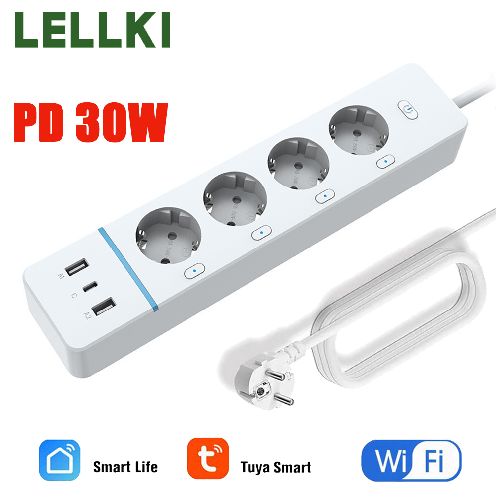 LELLKI WiFi-aansluiting 2A1C P - Smart Power Strip recensie en prijs
