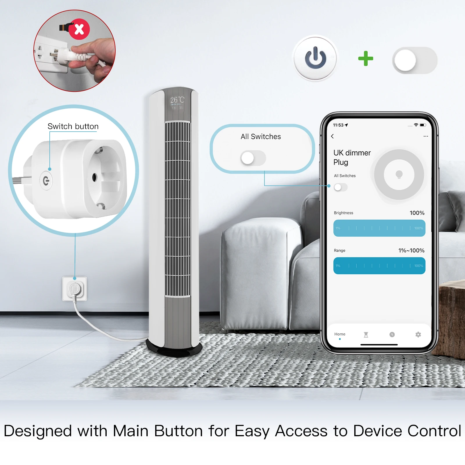MOES Tuya WiFi Smart Plug Dimb - Smart Home Moes recensie en prijs