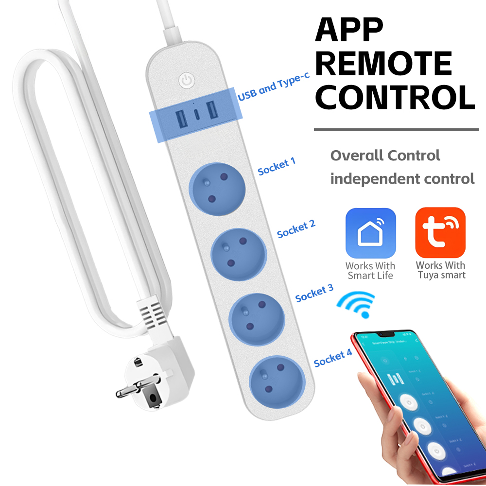 LELLKI FR WiFi Tuya Smart Powe - Smart Power Strip recensie en prijs