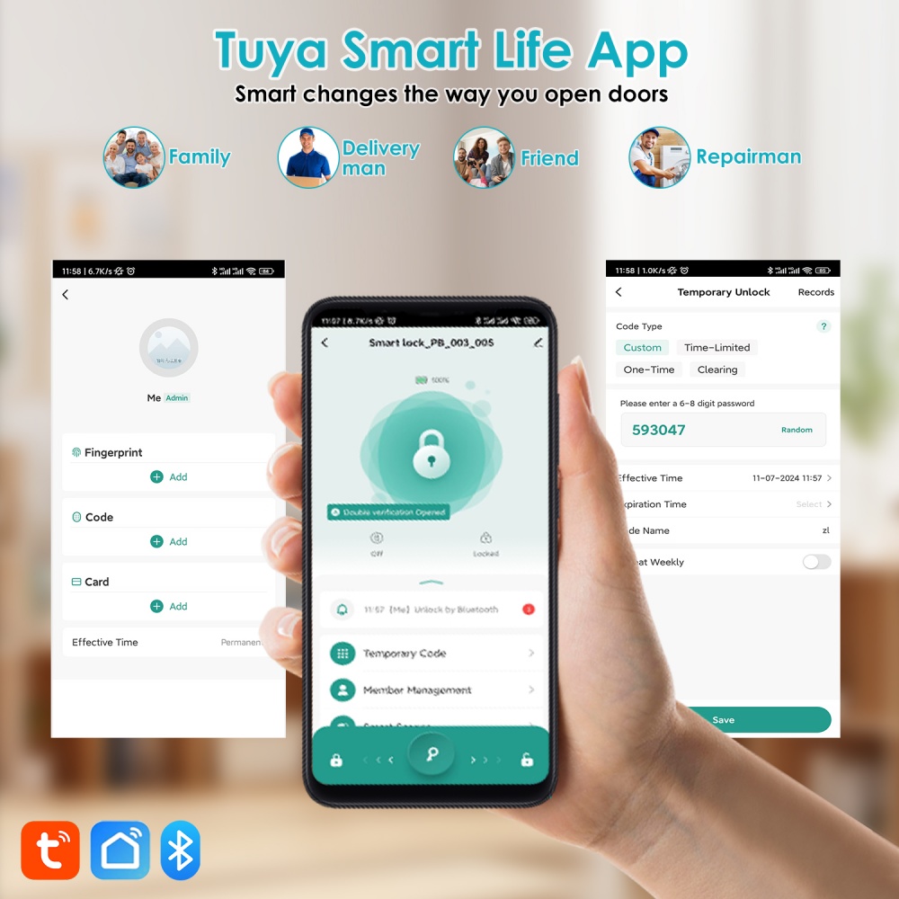 YFK Tuya 5-in-1 slimme deurgre - Smart Home Green recensie en prijs