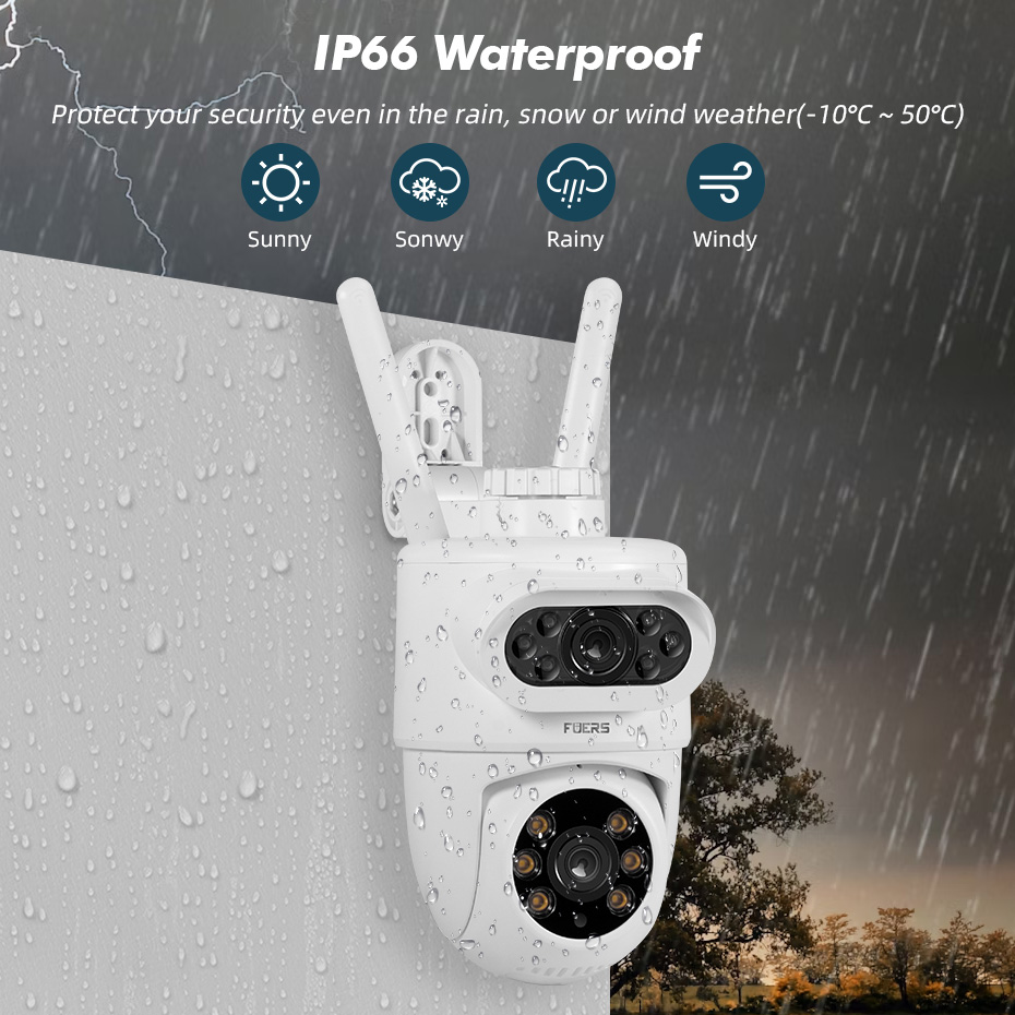 FUERS 5K 10MP Dual Lens IP Cam - Smart Home Camera Ezviz recensie en prijs