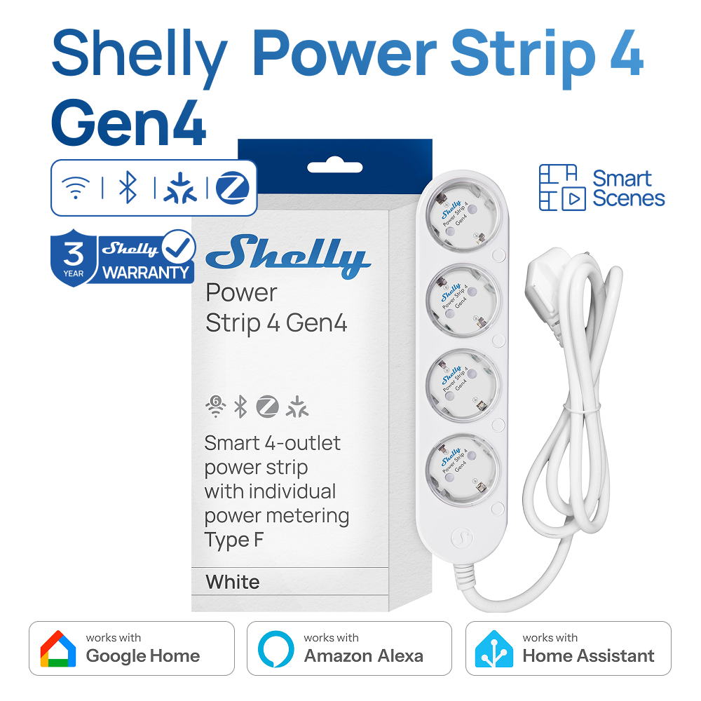 Shelly Power Strip 4 Gen 4 Sma - Smart Power Strip recensie en prijs